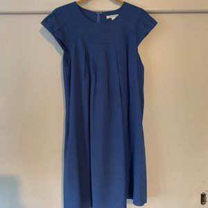 NWT Banana Republic Silk Dress Blue Petite Small